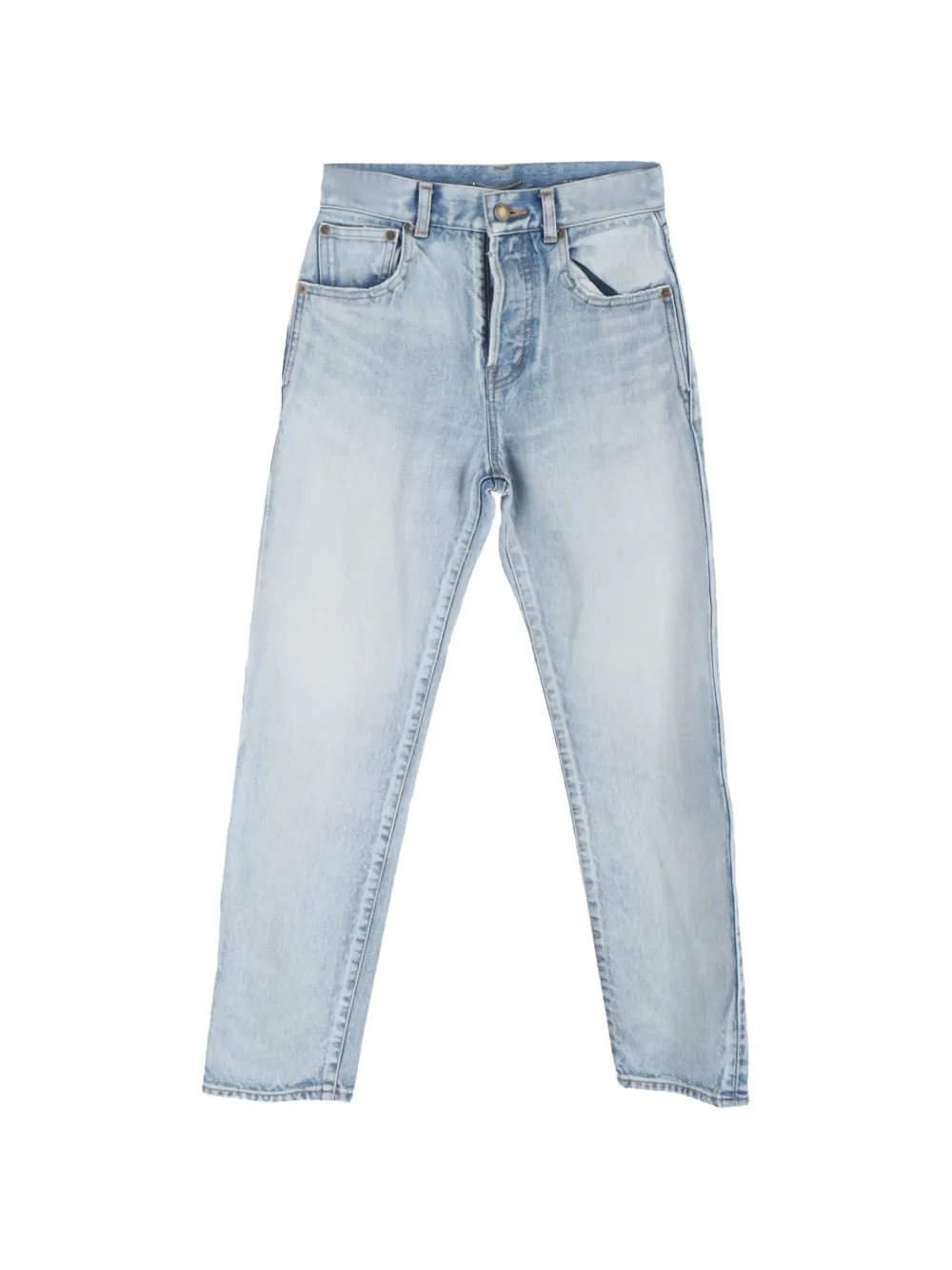 Saint Laurent Pre-Owned high-rise regular fit jeans - Blu