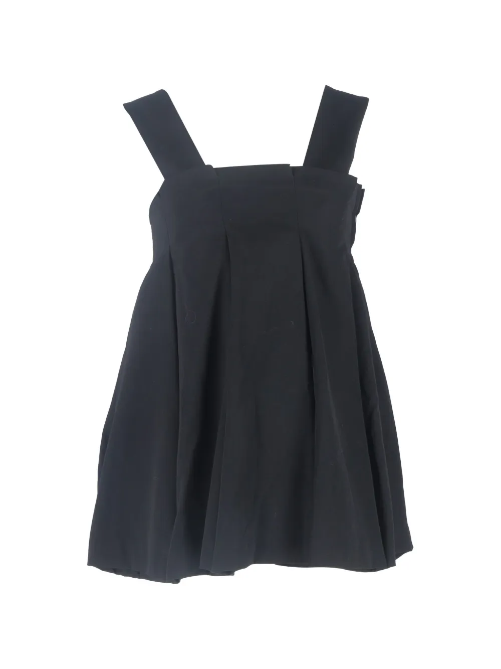Comme Des Garçons Pre-Owned pleated A-line top - Nero
