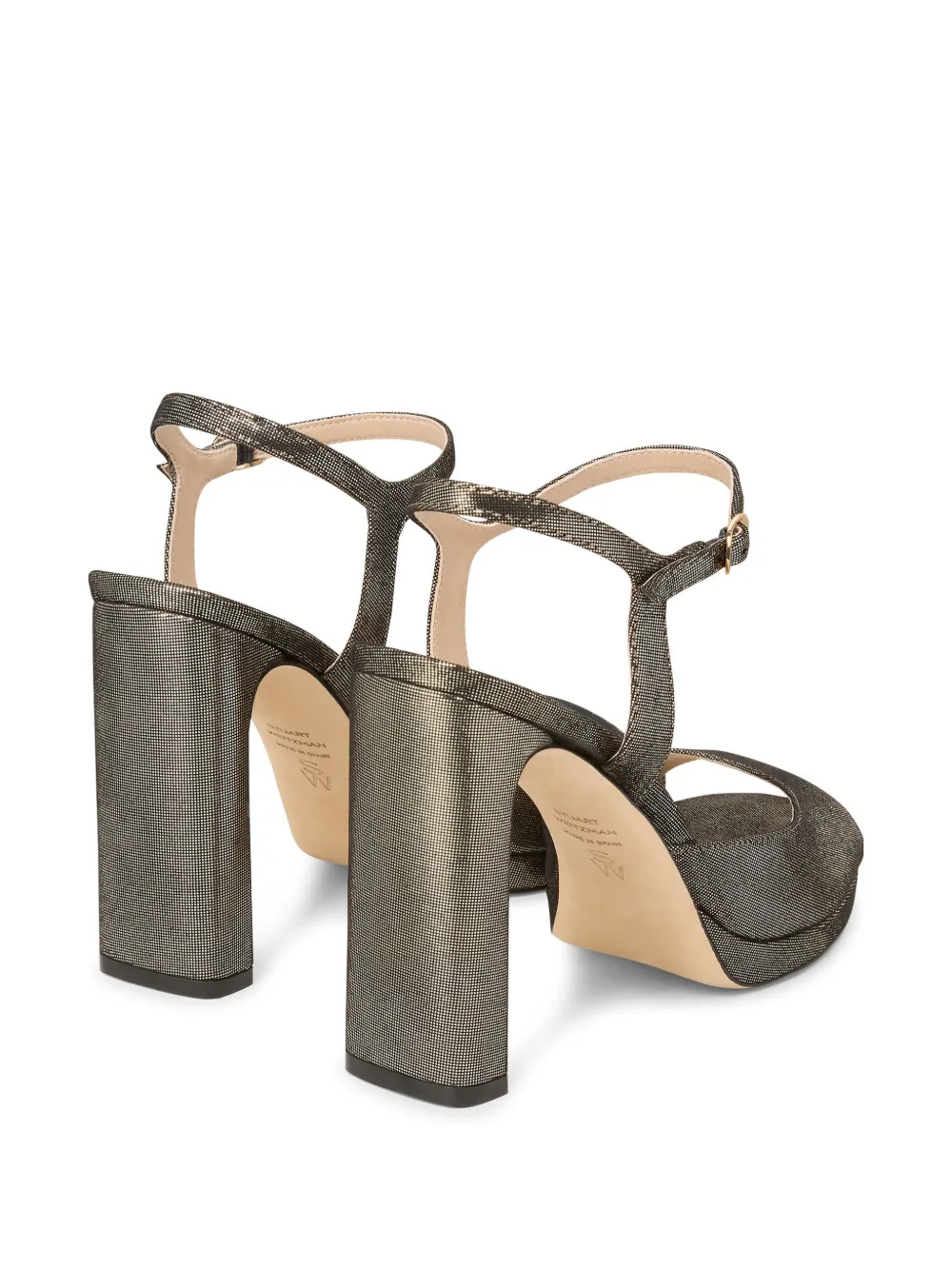  Stuart Weitzman Sandalias Babette Con Tacón - Plateado 