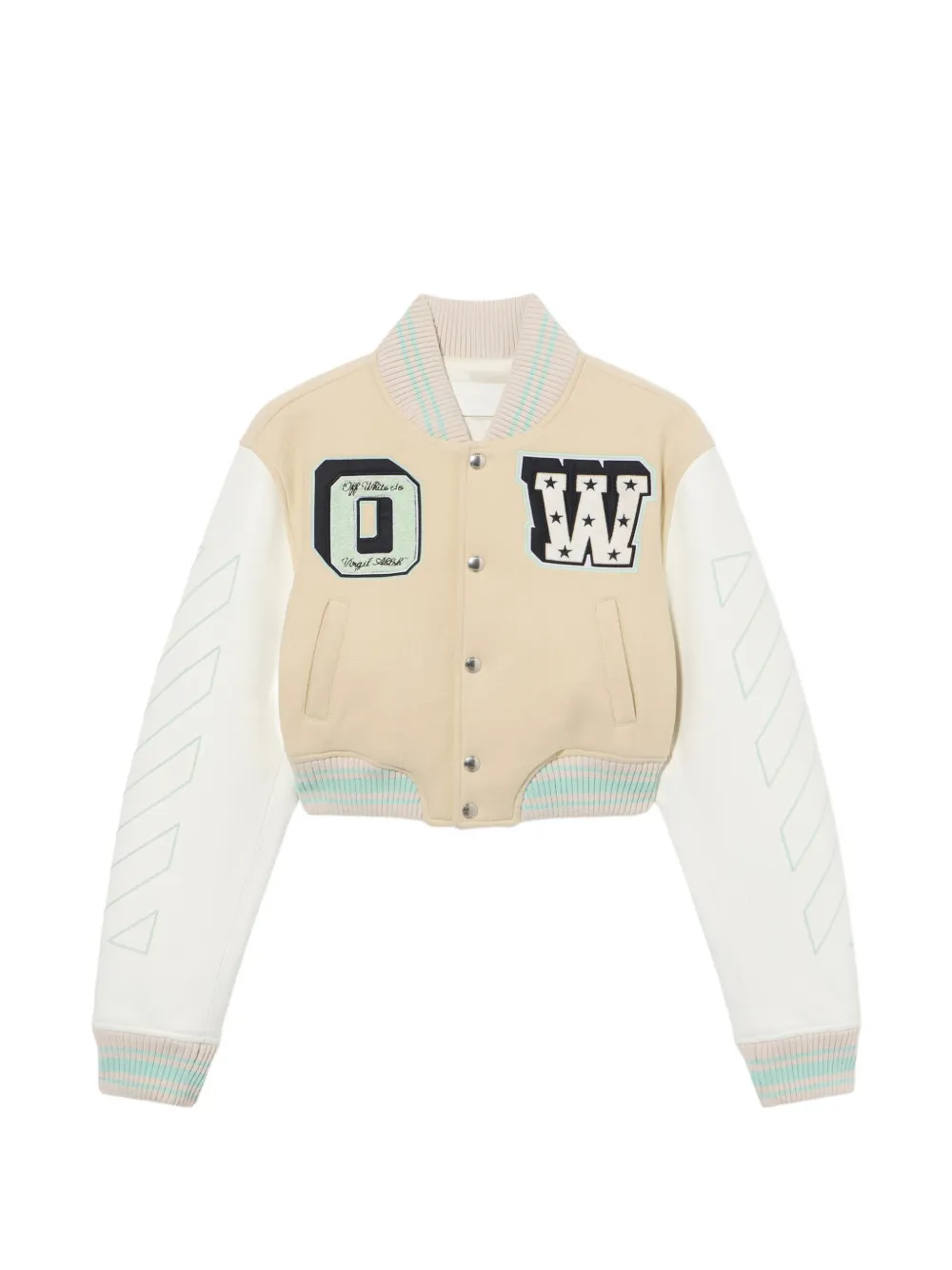 Off-White Graffiti Collegejacke - Nude