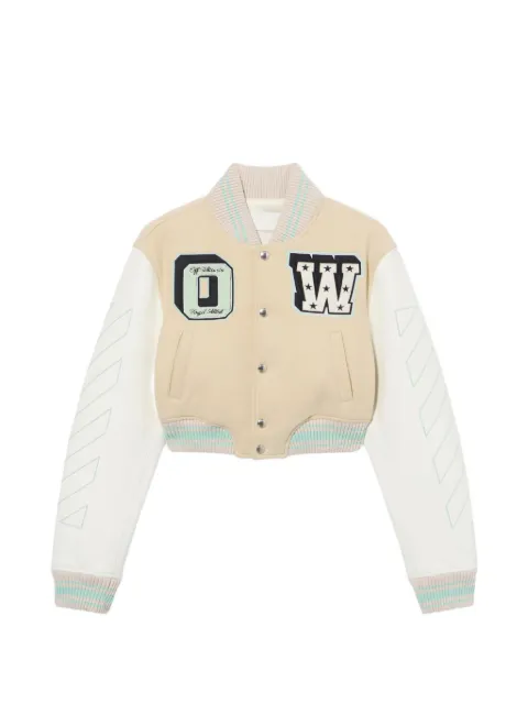 Off-White graffiti varsity jacket