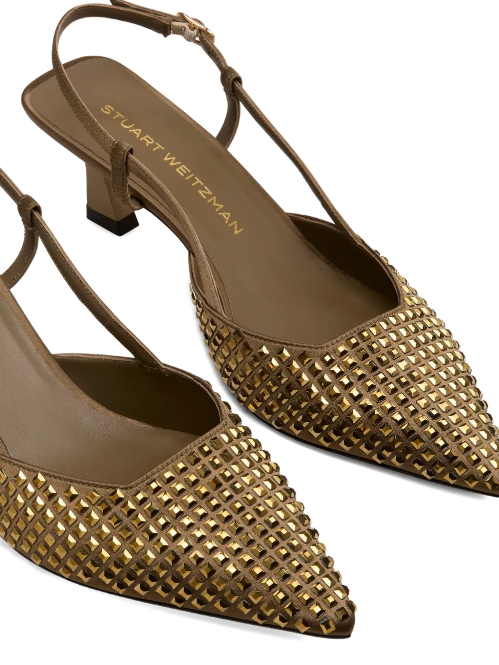 Stuart Weitzman Vinnie Radiant slingback heeled pumps Bruin