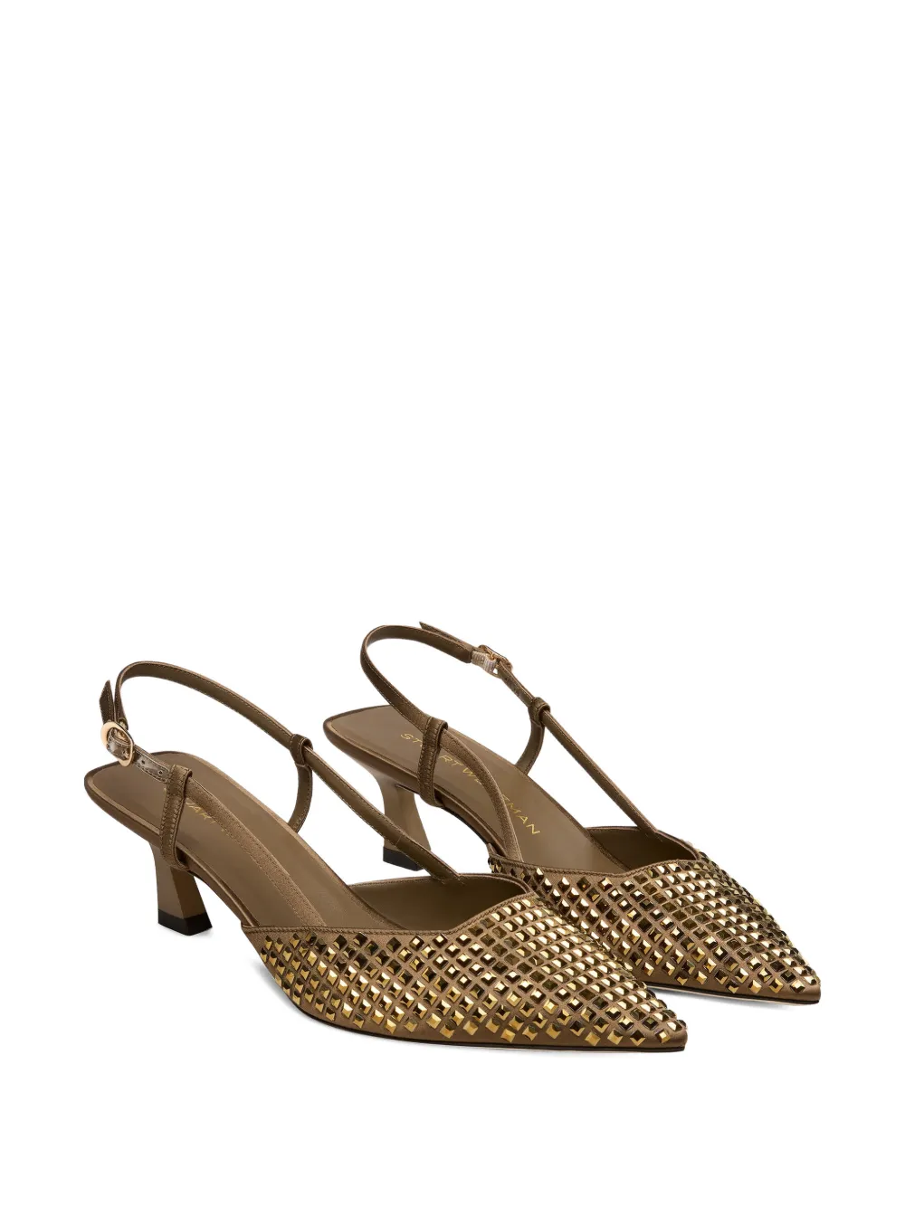 Stuart Weitzman Vinnie Radiant slingback heeled pumps Bruin