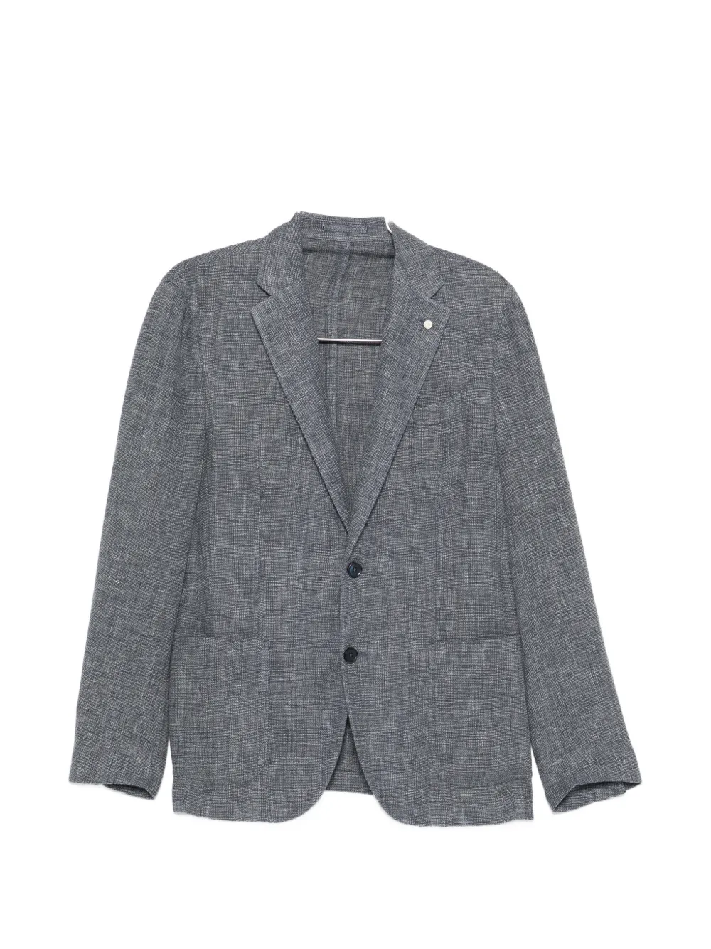Luigi Bianchi button pin blazer - Blue