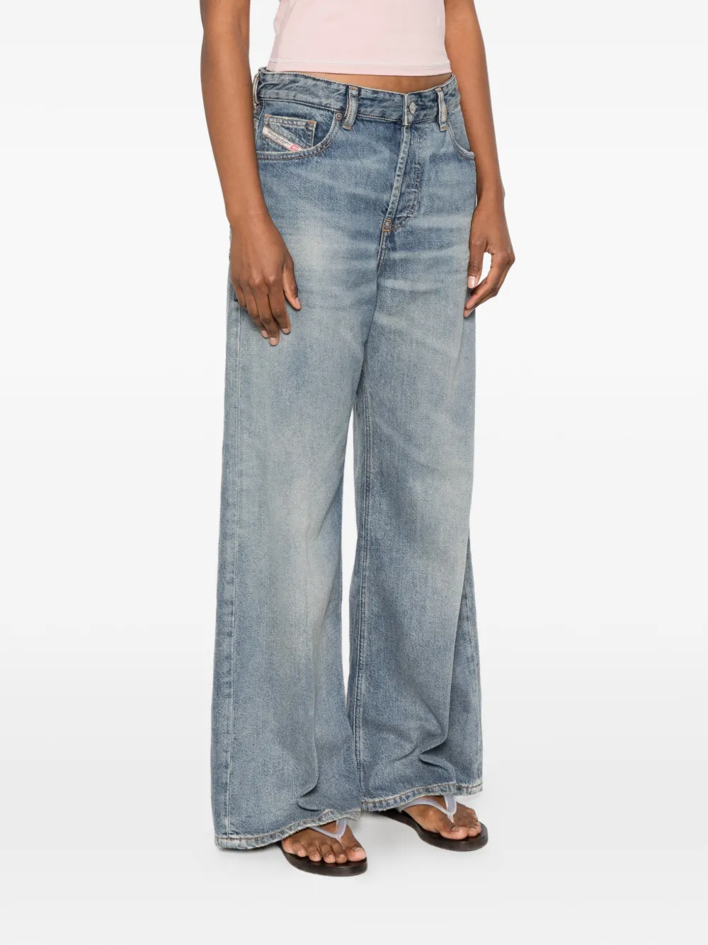 Diesel Vervaagde jeans Blauw