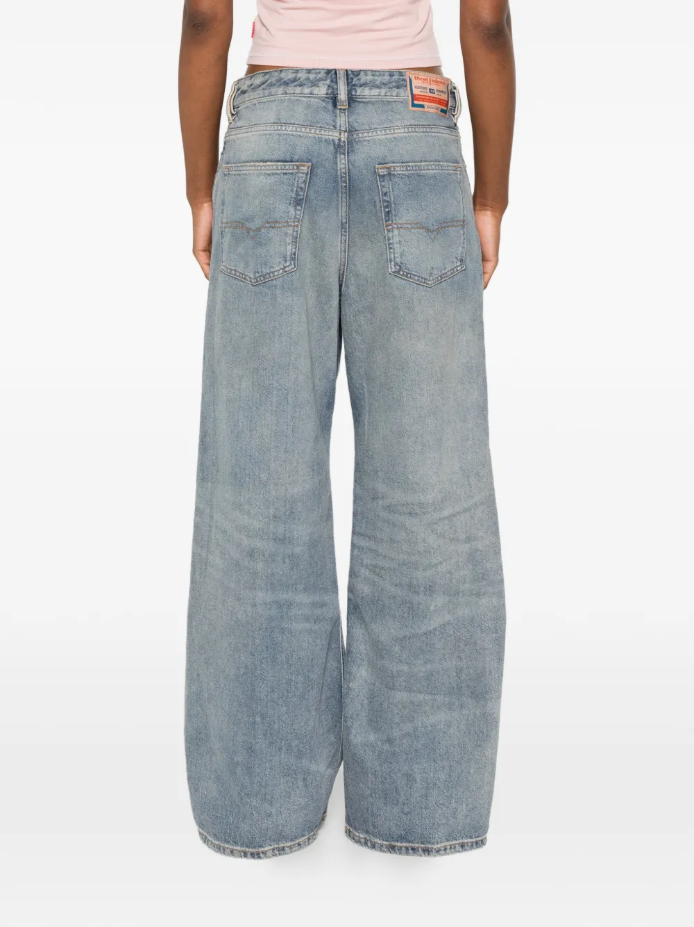 Diesel Vervaagde jeans Blauw