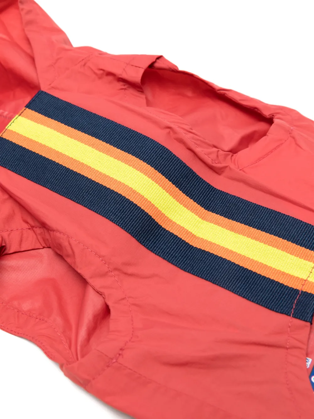 Hooded Striped Pet Raincoat