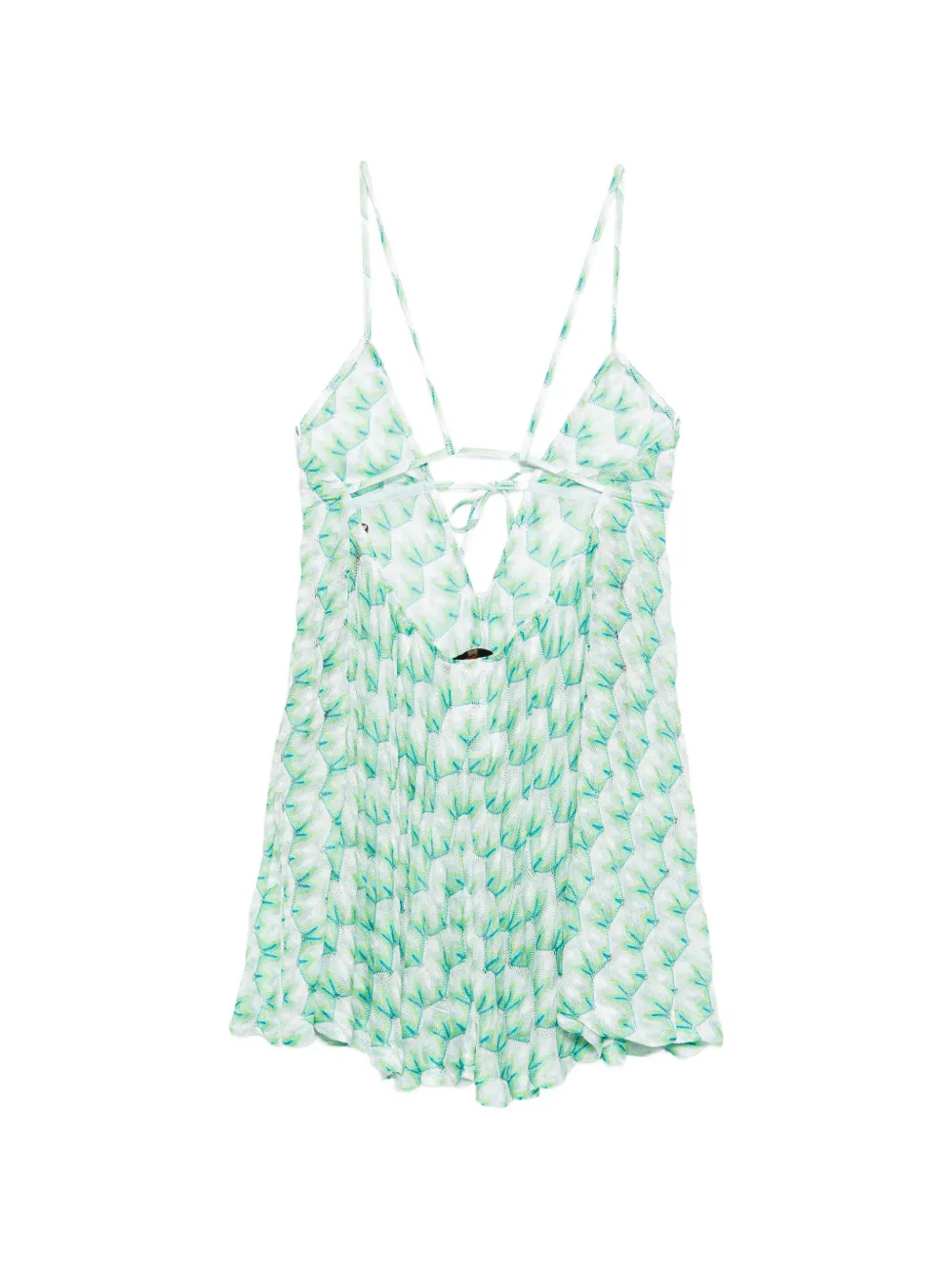  Missoni Patterned-knit Playsuit - Green 