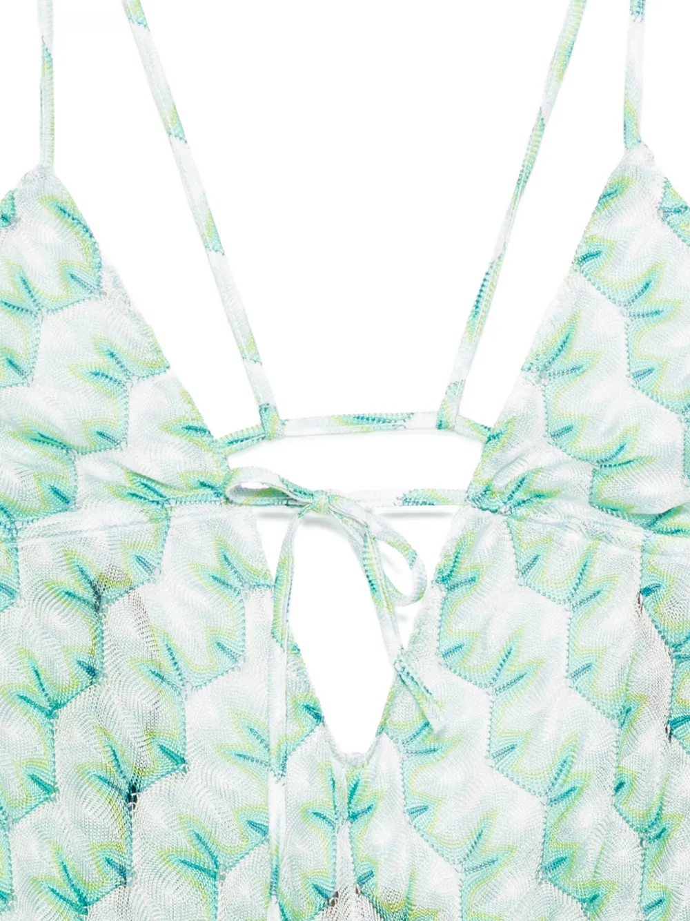  Missoni Patterned-knit Playsuit - Green 