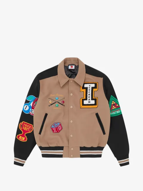 ICECREAM appliqué bomber jacket