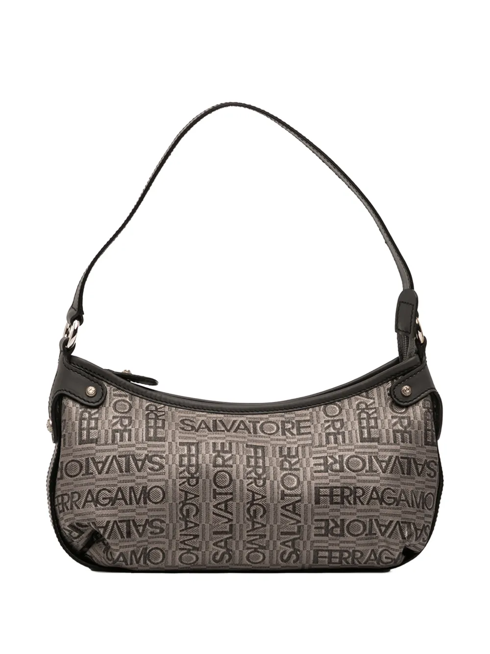 Ferragamo Pre-Owned 2010-2025 Embroidered Polyester shoulder bag - Marrone