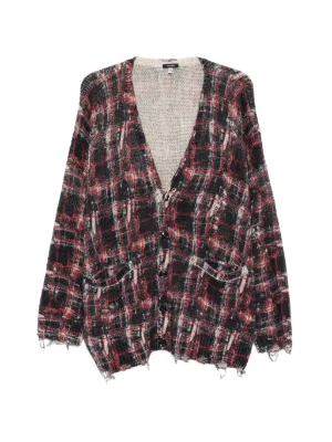 Sacai ストライプ カーディガン | ブラック | FARFETCH JP