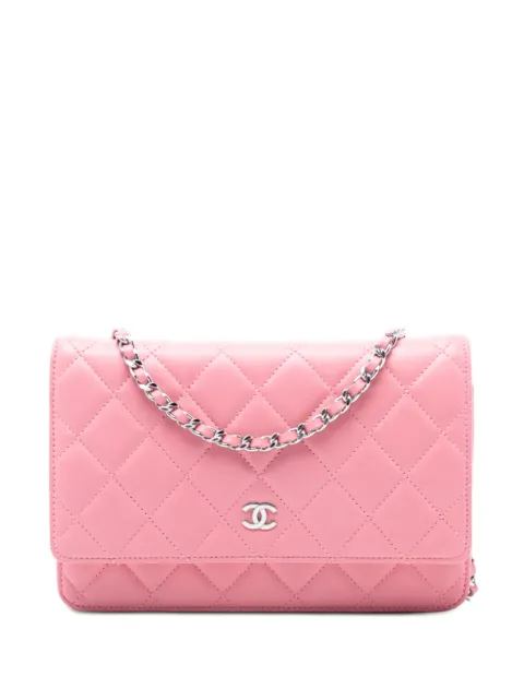 CHANEL Pre-Owned 2012-2013 CC Quilted Lambskin Wallet On Chain crossbody bag