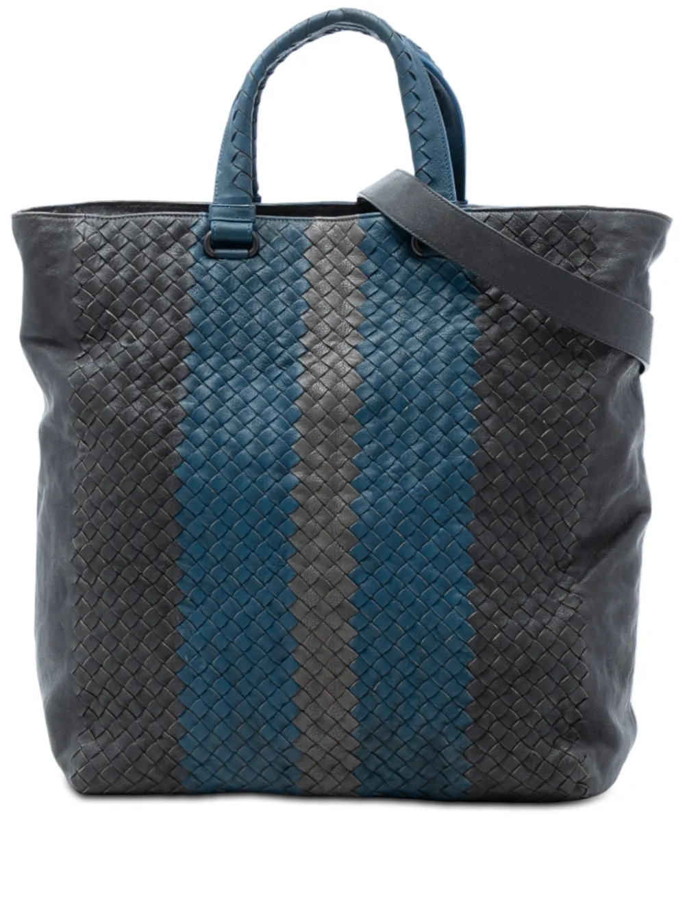 Bottega Veneta Pre-Owned 2012-2025 Tricolor Nappa Intrecciato Convertible Tote satchel - Nero