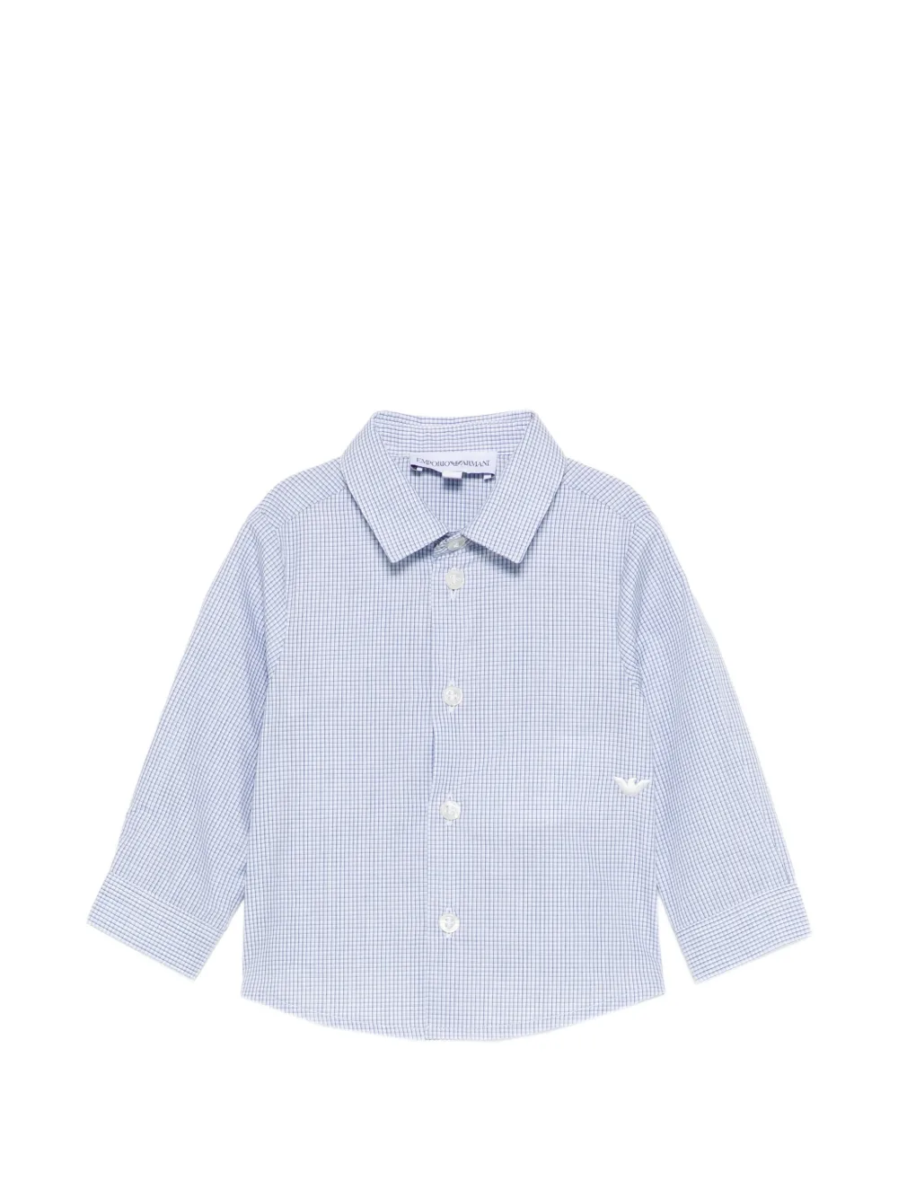 Emporio Armani Kids checked shirt - Bianco