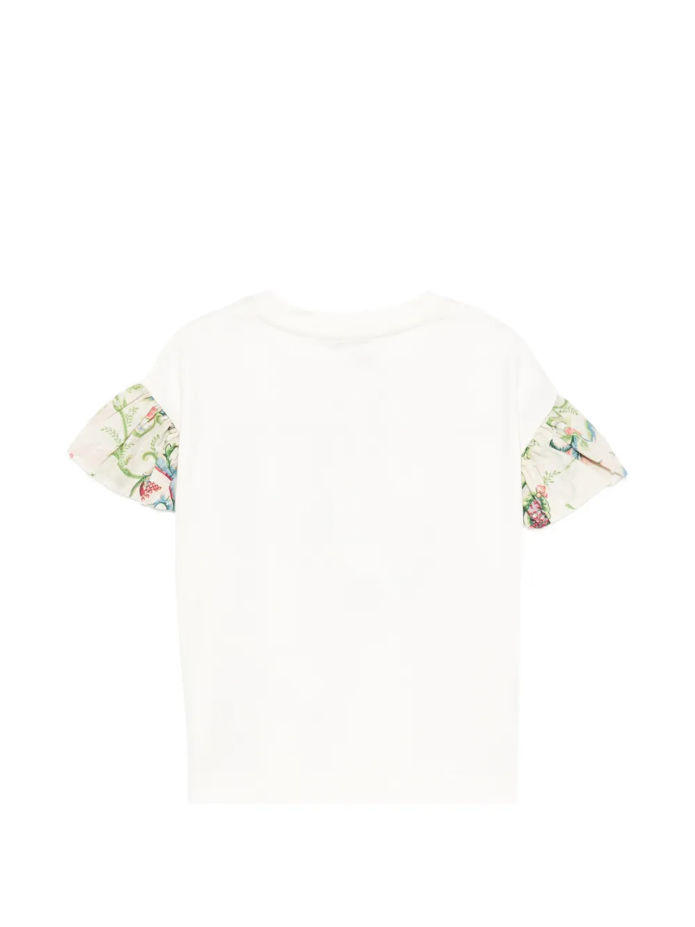  Etro Kids Floral Sleeve T-shirt - Neutrals 