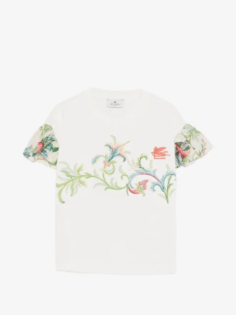 ETRO KIDS T-shirt met bloemenprint