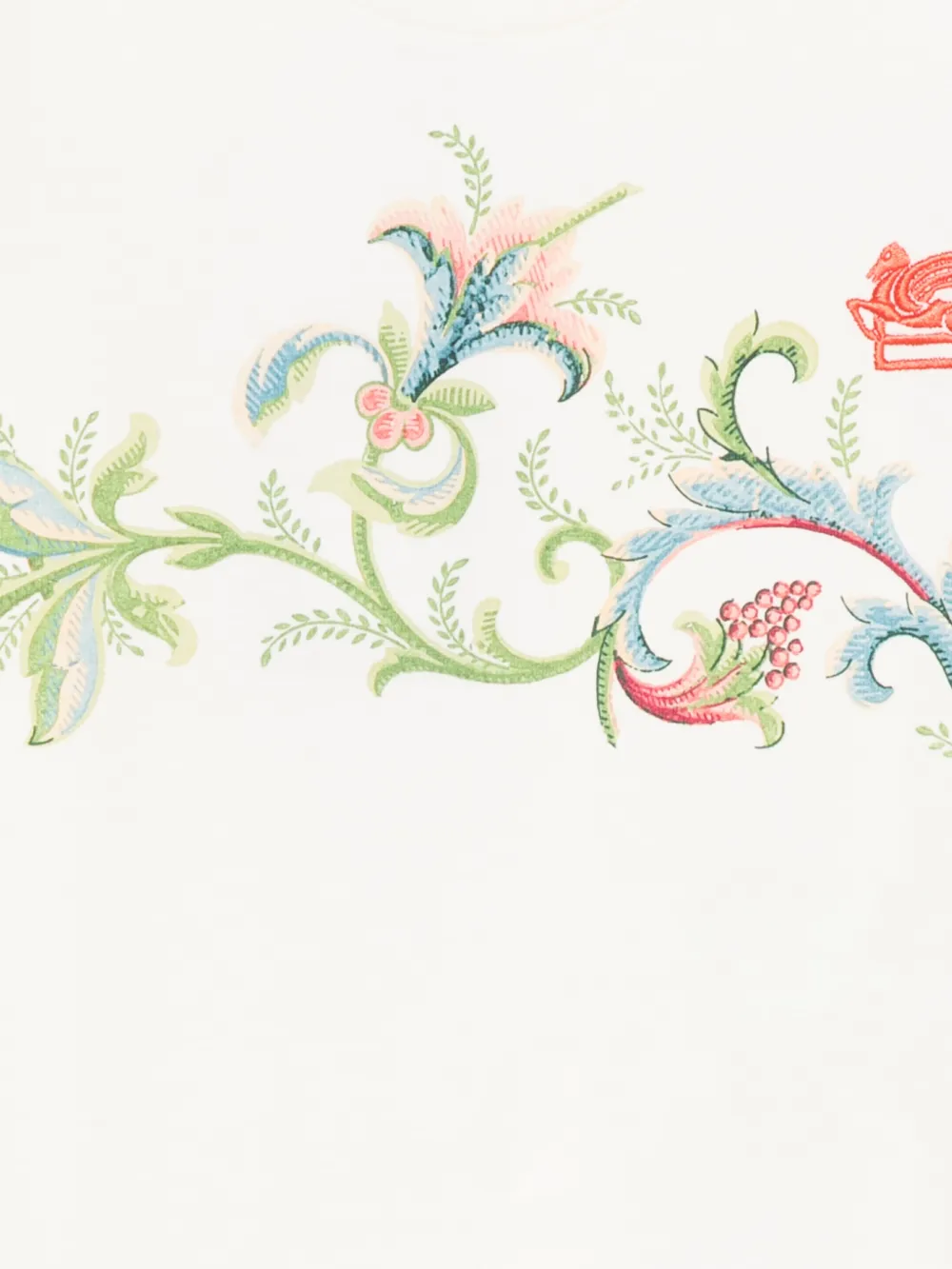  Etro Kids Floral Sleeve T-shirt - Neutrals 