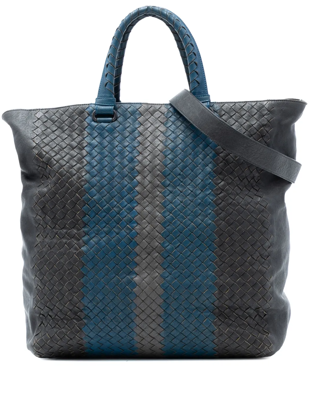 Bottega Veneta Pre-Owned 2012-2025 Tricolor Nappa Intrecciato Convertible Tote satchel - Nero