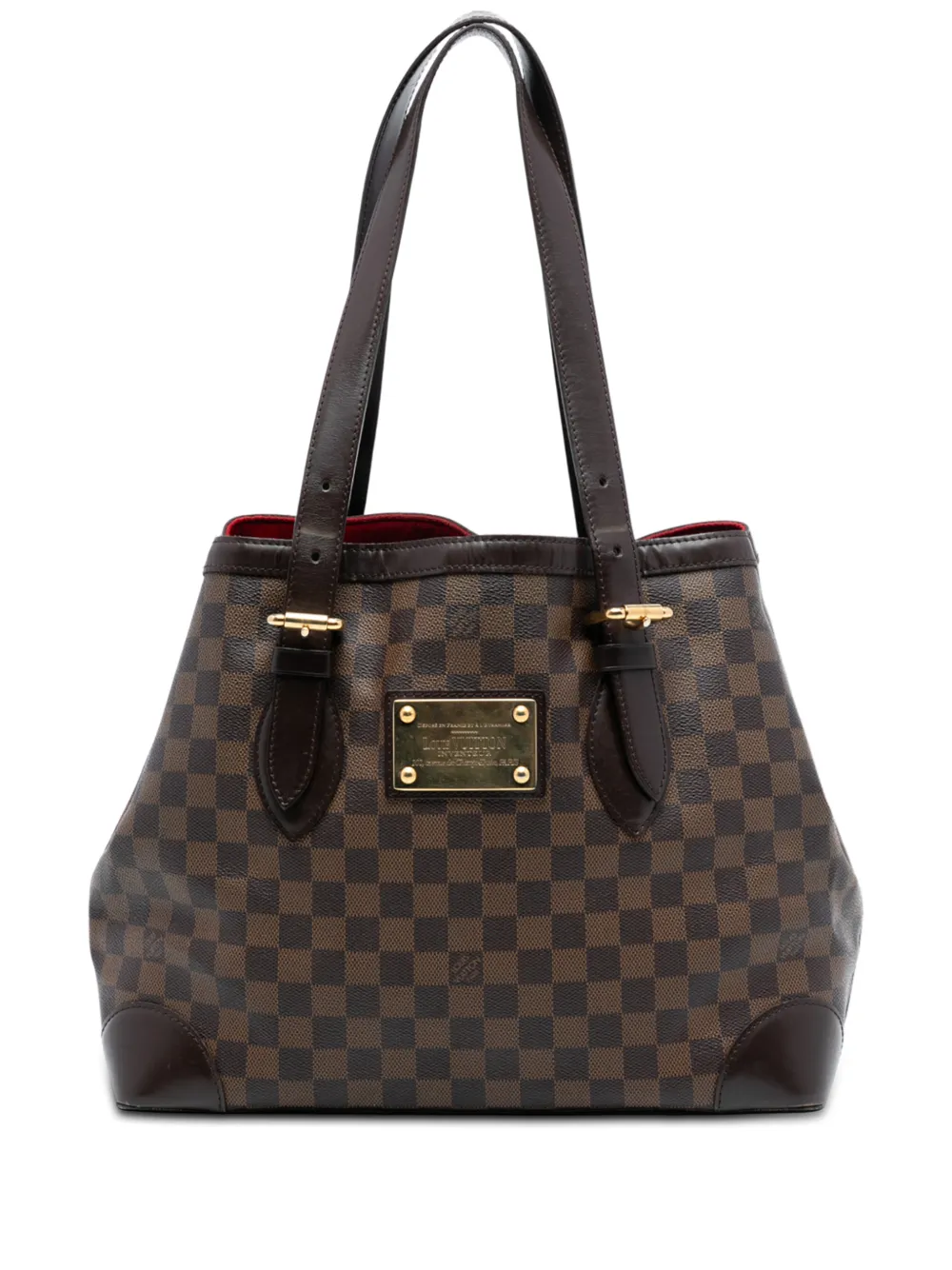 Louis Vuitton Pre-Owned 2008 Damier Ebene Hampstead MM tote bag - Marrone