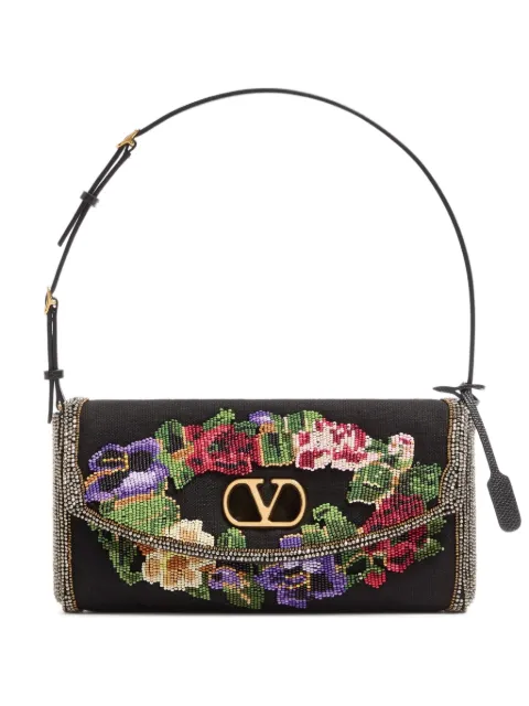 Valentino Garavani DeVain small embroidered shoulder bag