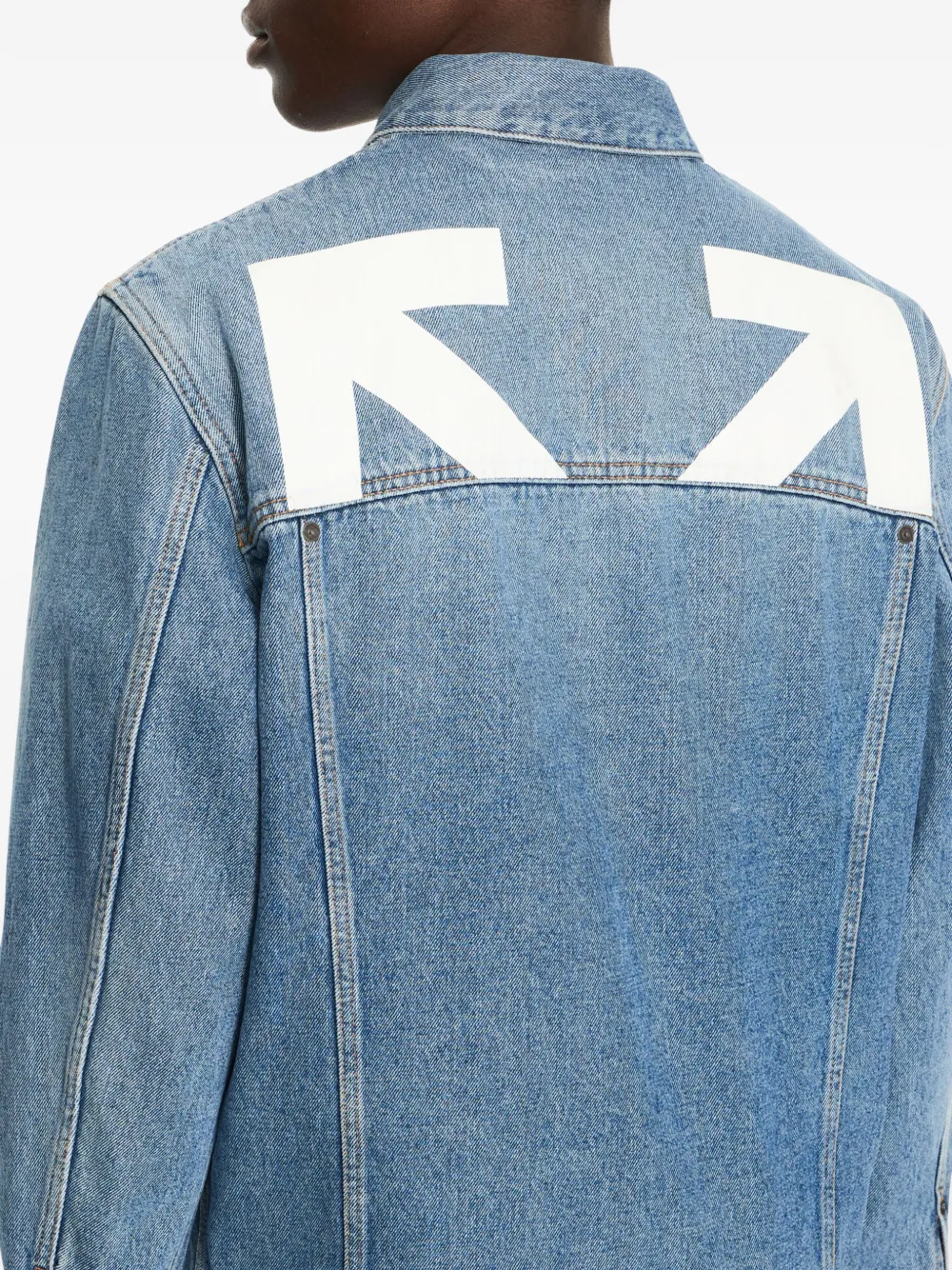 Off-White Denim jack Blauw