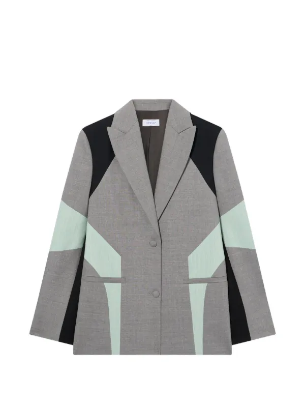 Off-White Colour-block Blazer in Grey