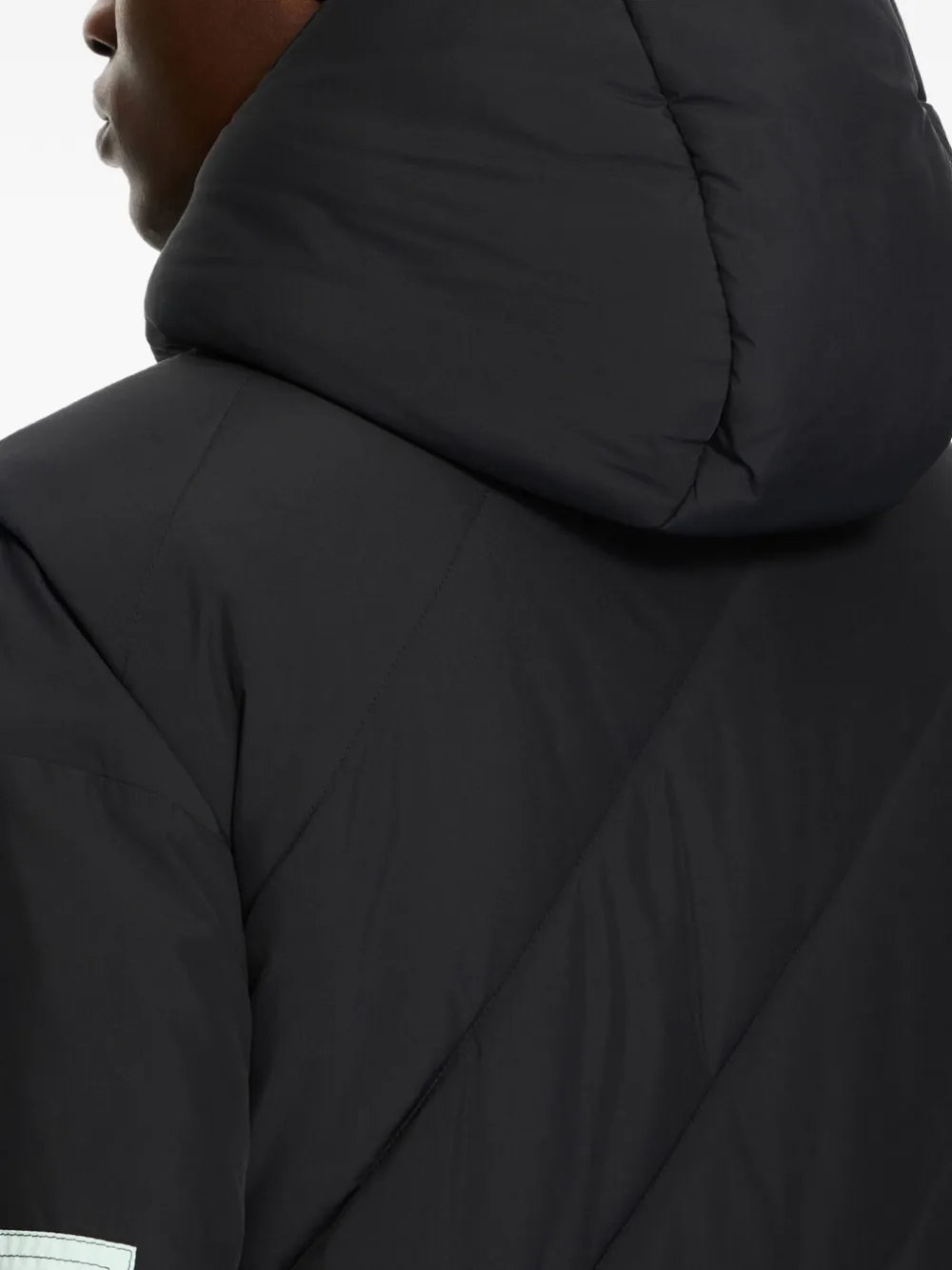 Off-White Arrow Diagonal gewatteerde bodywarmer Zwart