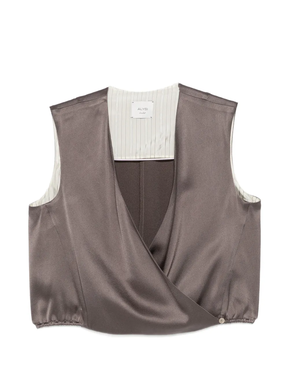 Alysi cross-over top - Marrone