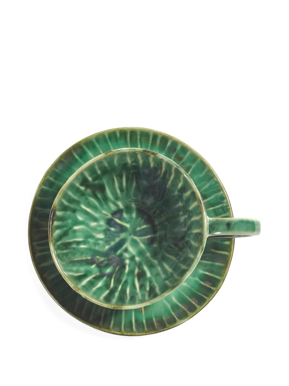 Verde Lanza Ribbed Breakfast Set (Four-Person Setting)