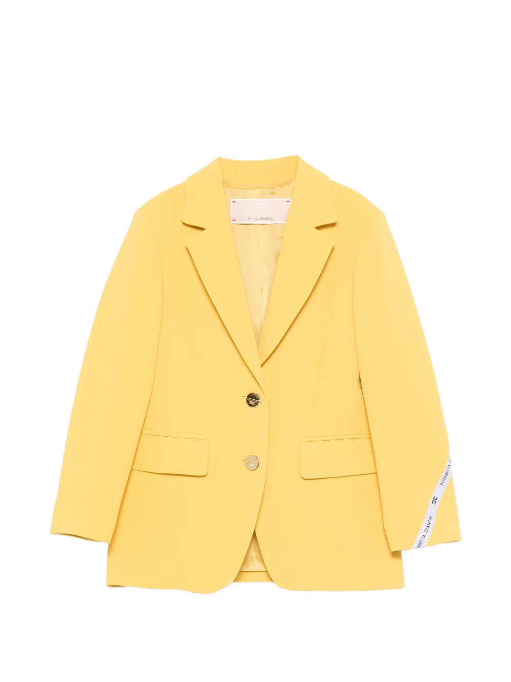 Elisabetta Franchi La Mia Bambina button flap jacket - Yellow