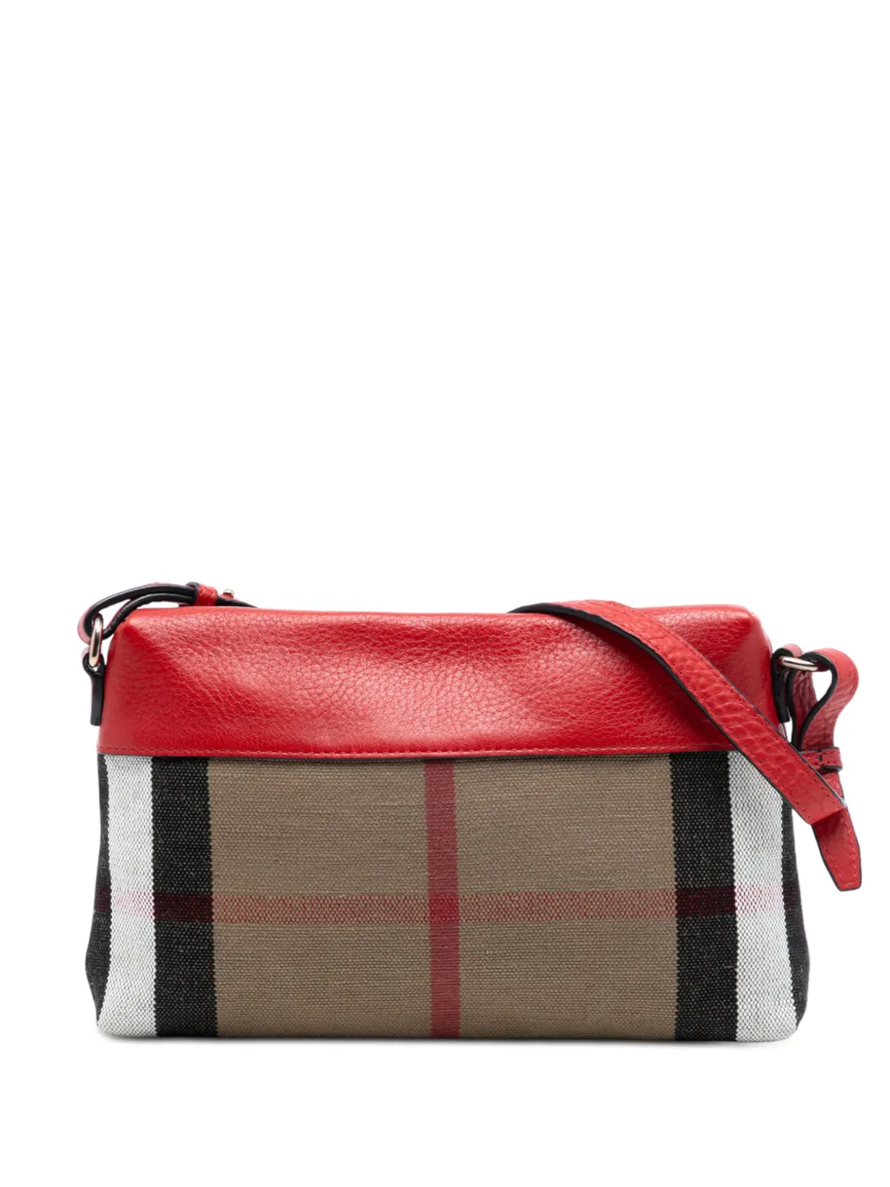 Burberry Pre-Owned 2000-2017 Small Mega Check Canvas Farley crossbody bag - Marrone