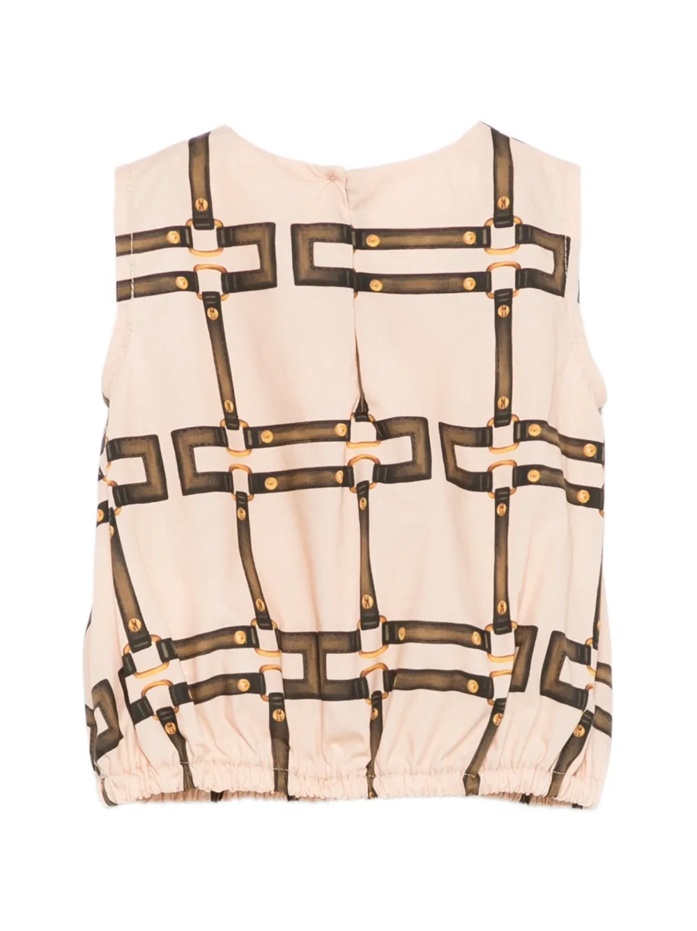  Elisabetta Franchi La Mia Bambina Patterned Top - Neutrals 