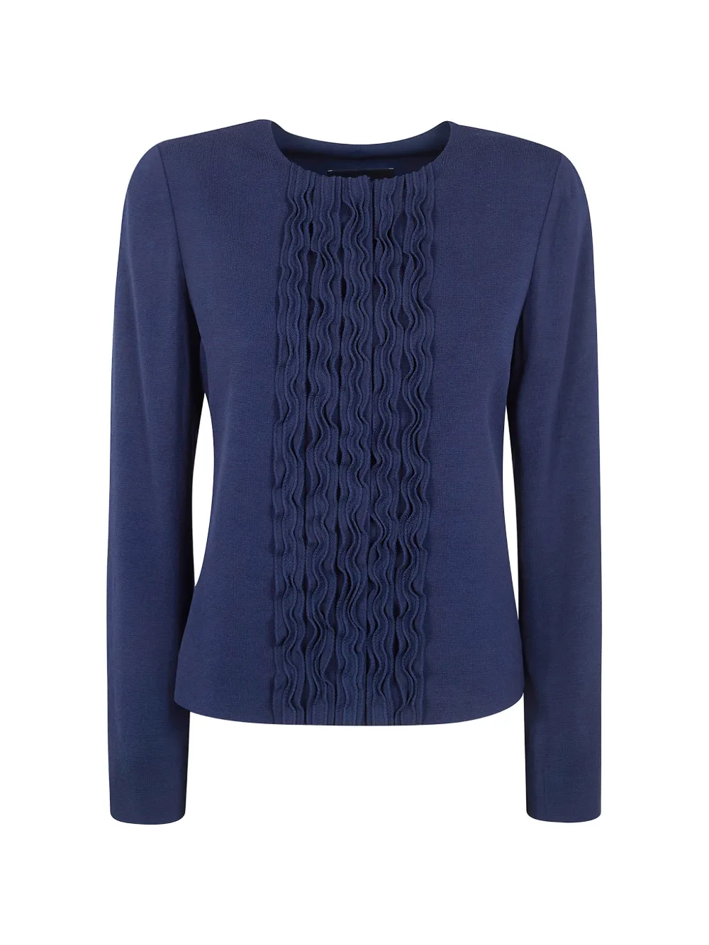 Emporio Armani ruffled jacket - Blu