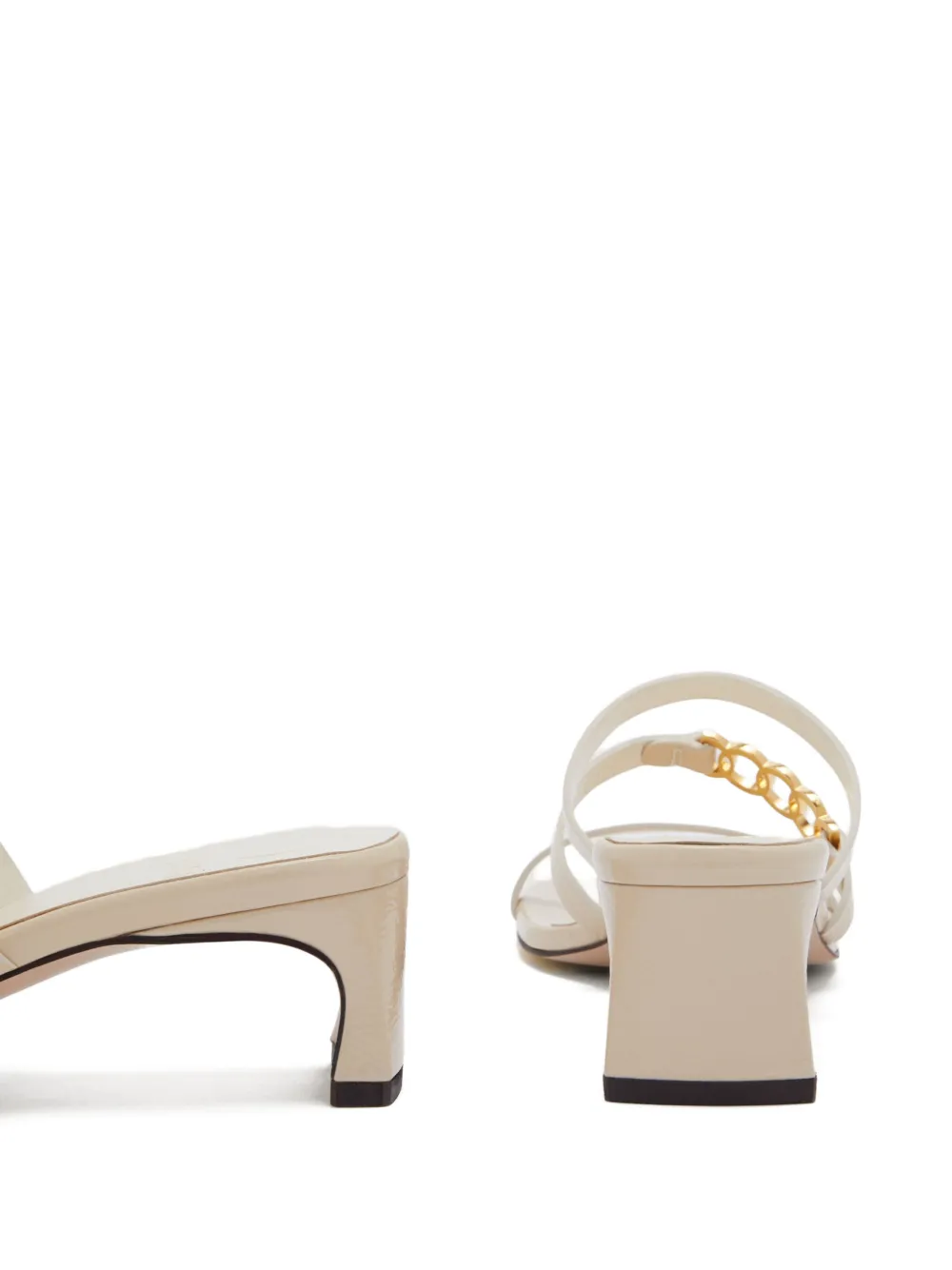ODISSI Juliet sandalen met kettingdetail Beige