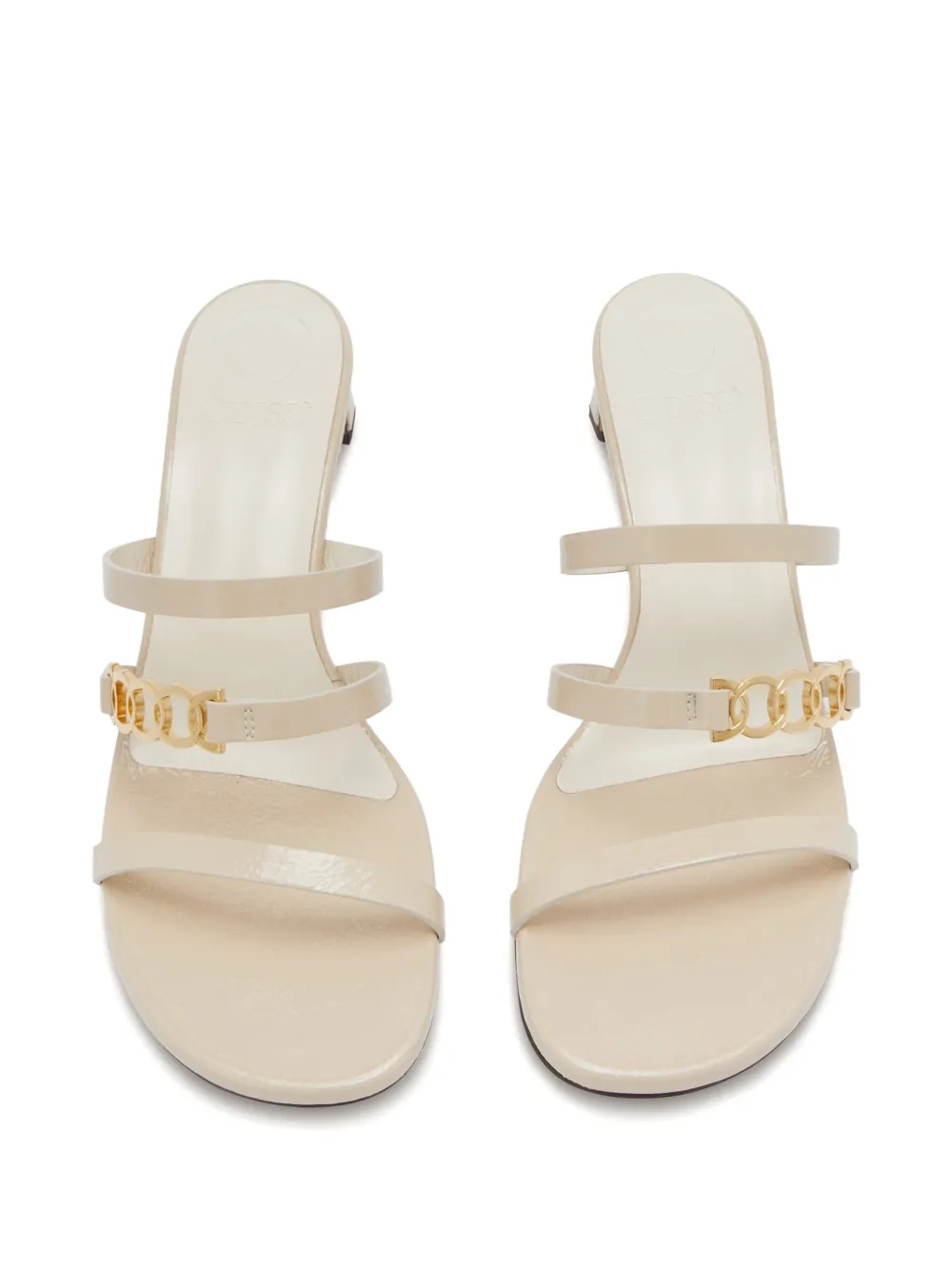 ODISSI Juliet sandalen met kettingdetail Beige