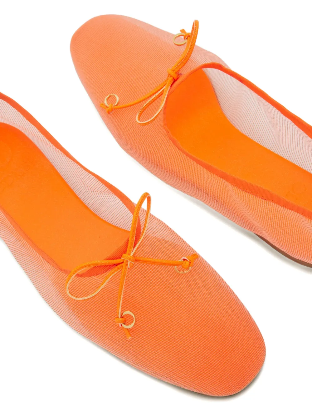 Odissì Louise ballerina's met strikdetail Oranje