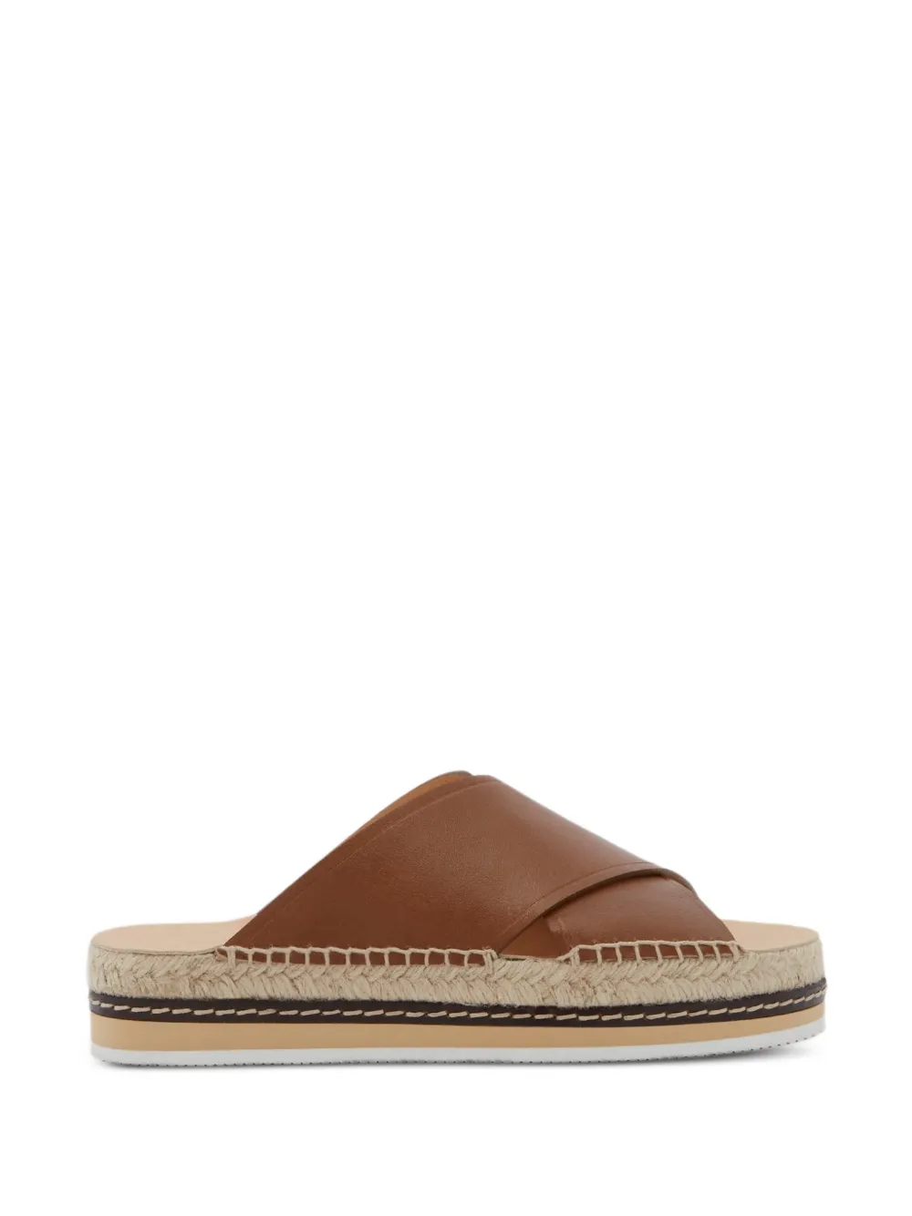 ODISSI Lily sandalen met gekruiste bandjes Bruin