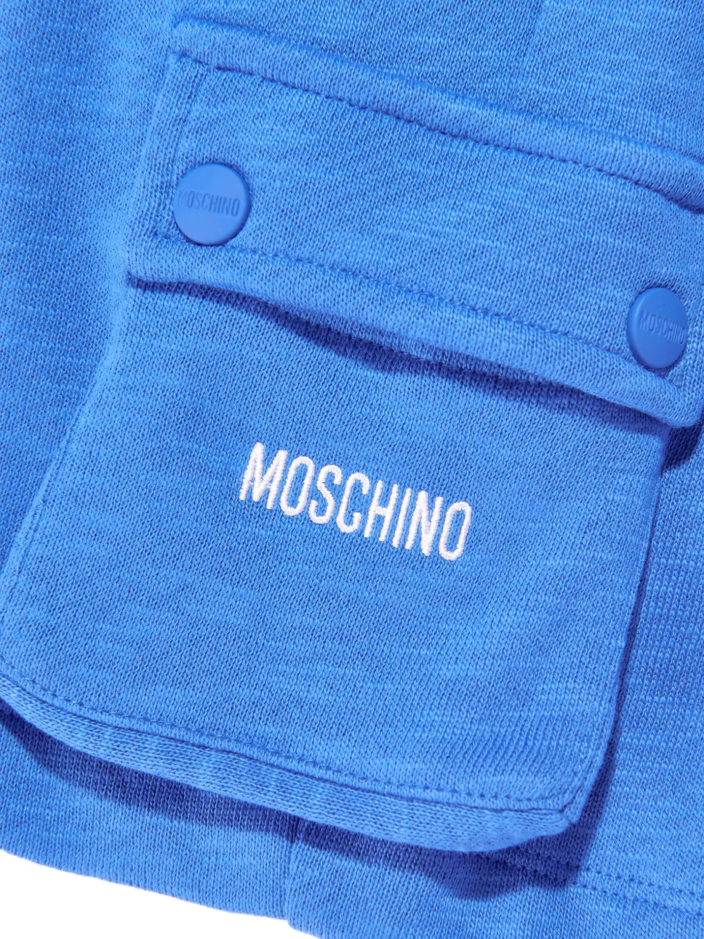 Moschino Kids Zwembroek met omslag Blauw