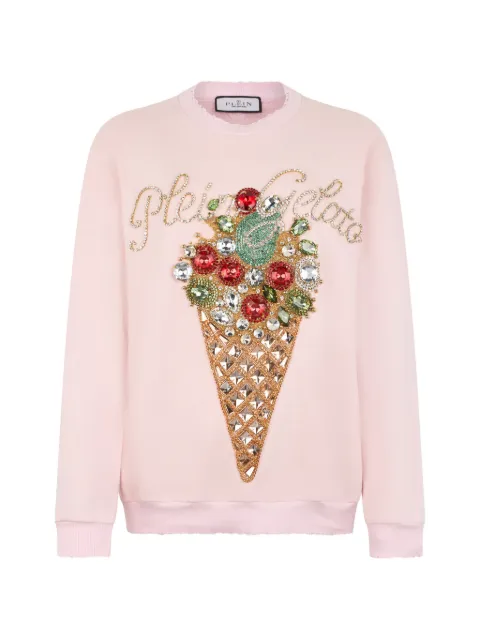 Philipp Plein utsmyckad tröja