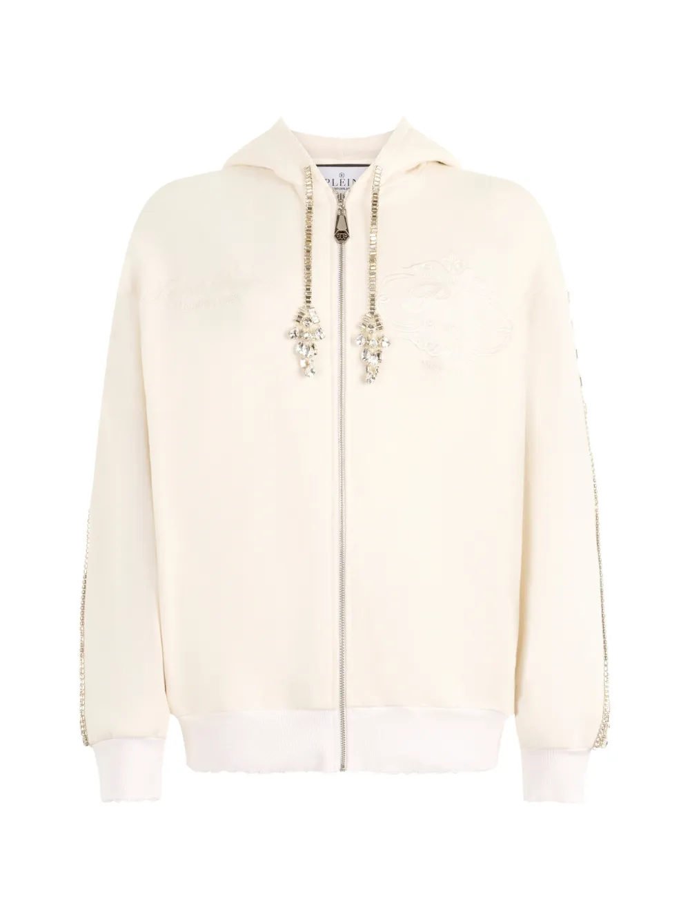 Philipp Plein Kapuzenjacke mit Reißverschluss - Nude