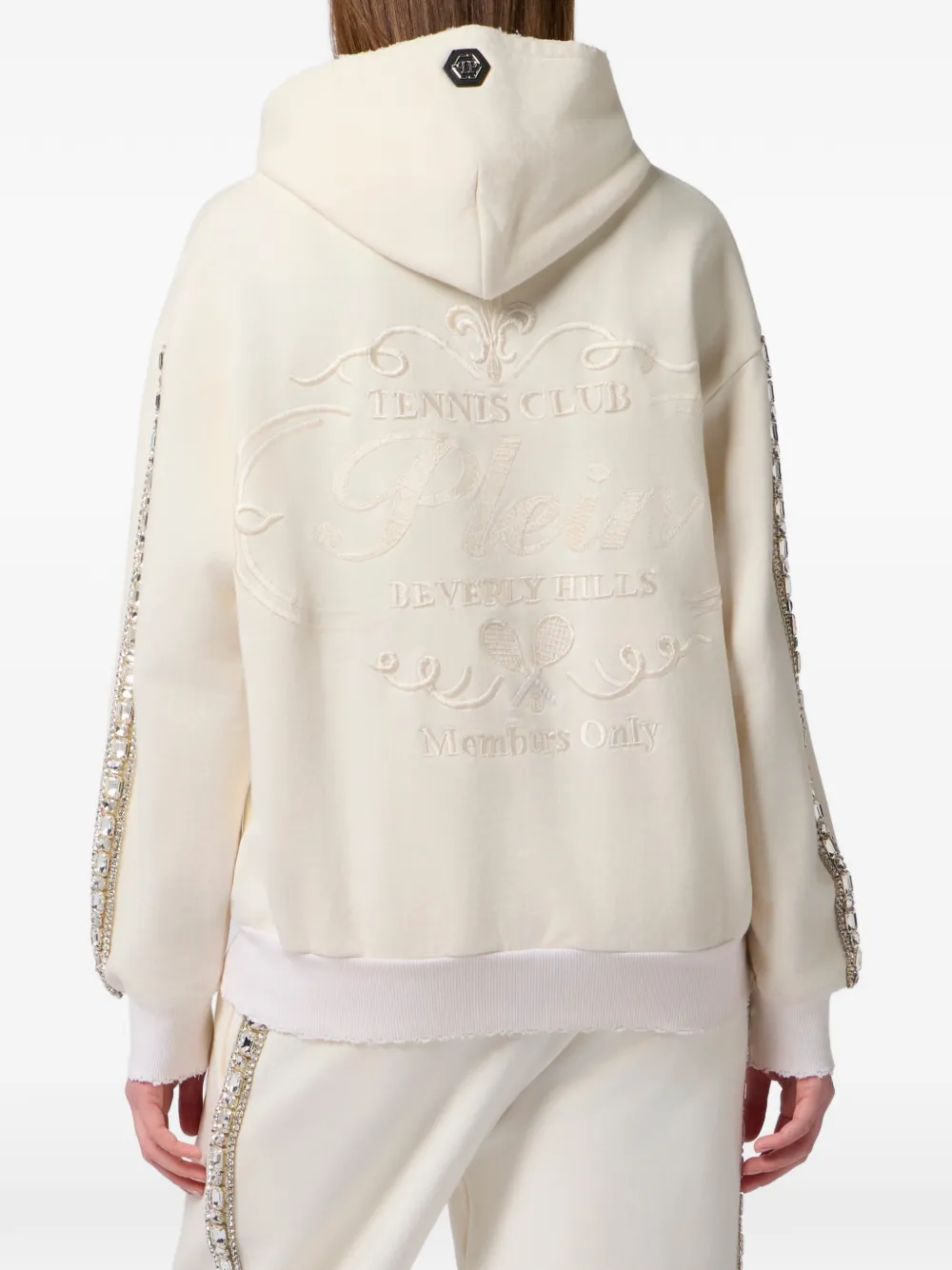 Philipp Plein Hoodie met rits Beige