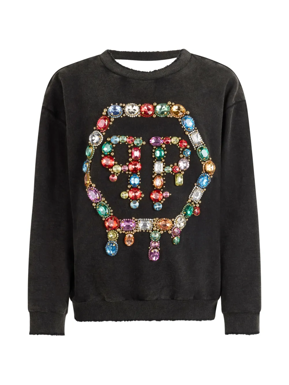 Philipp Plein Rückenfreies Sweatshirt - Schwarz