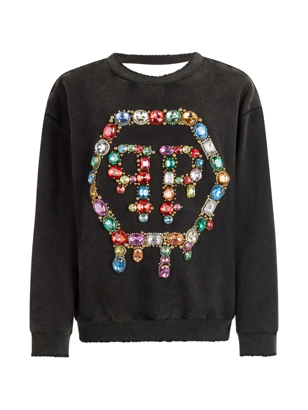 Philipp Plein Rückenfreies Sweatshirt - Schwarz