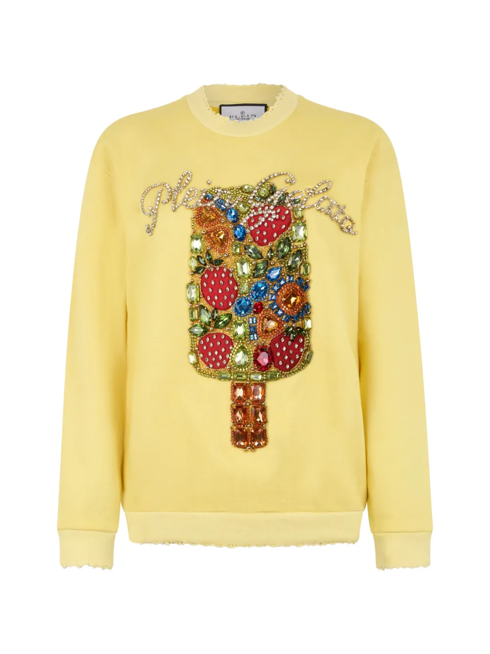 Philipp Plein Felpa con decorazione - Giallo