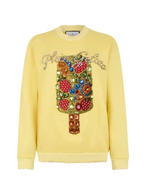 Philipp Plein sudadera con apliques