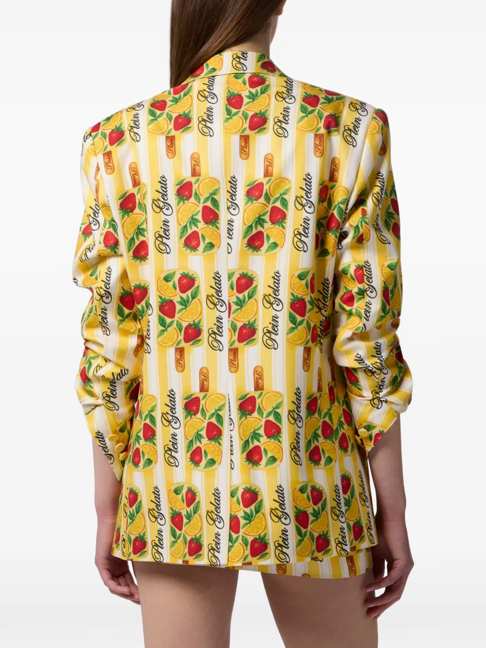 Philipp Plein Gelato blazer met dubbele rij knopen Geel