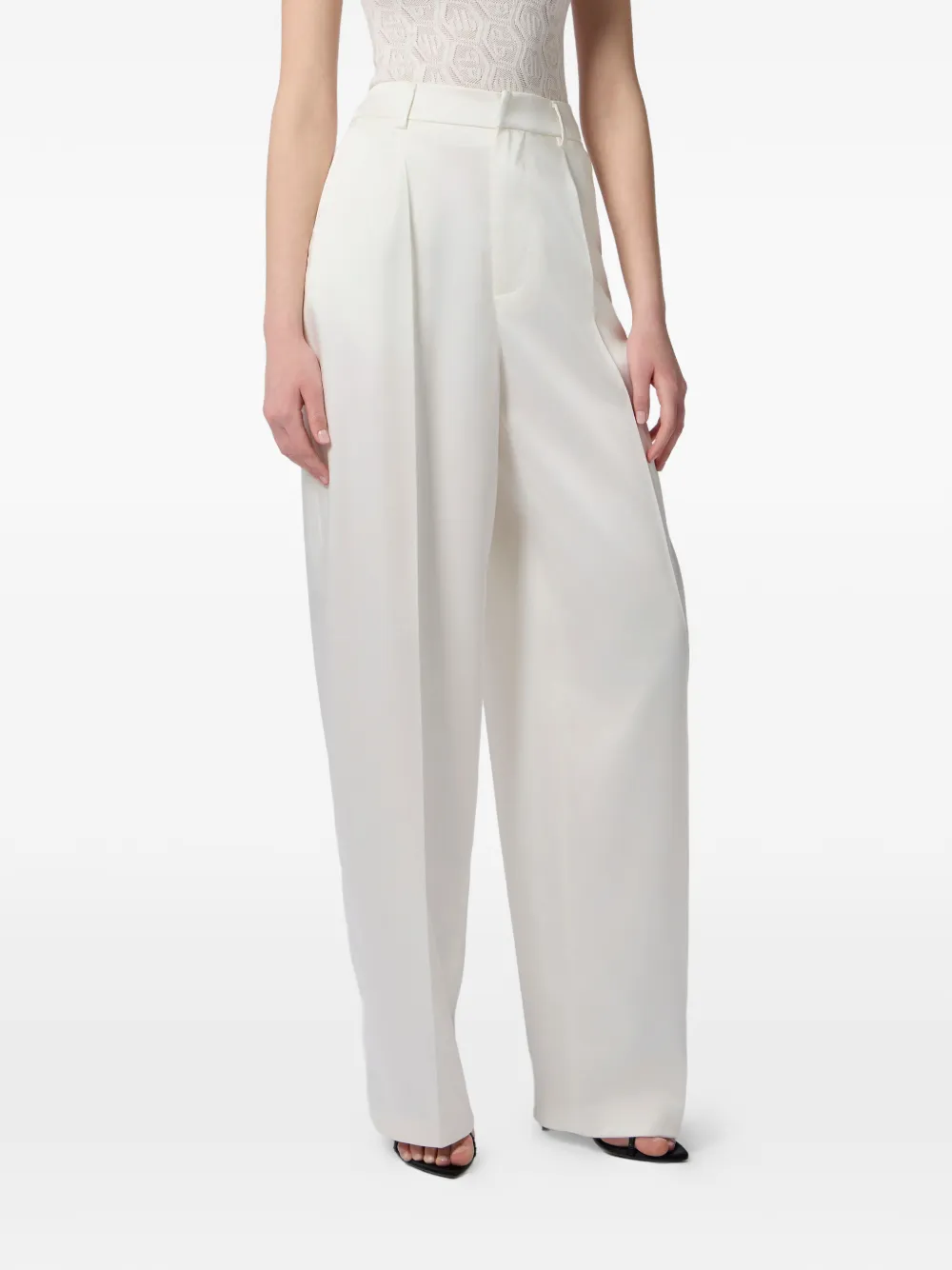 Philipp Plein Satijnen broek Wit