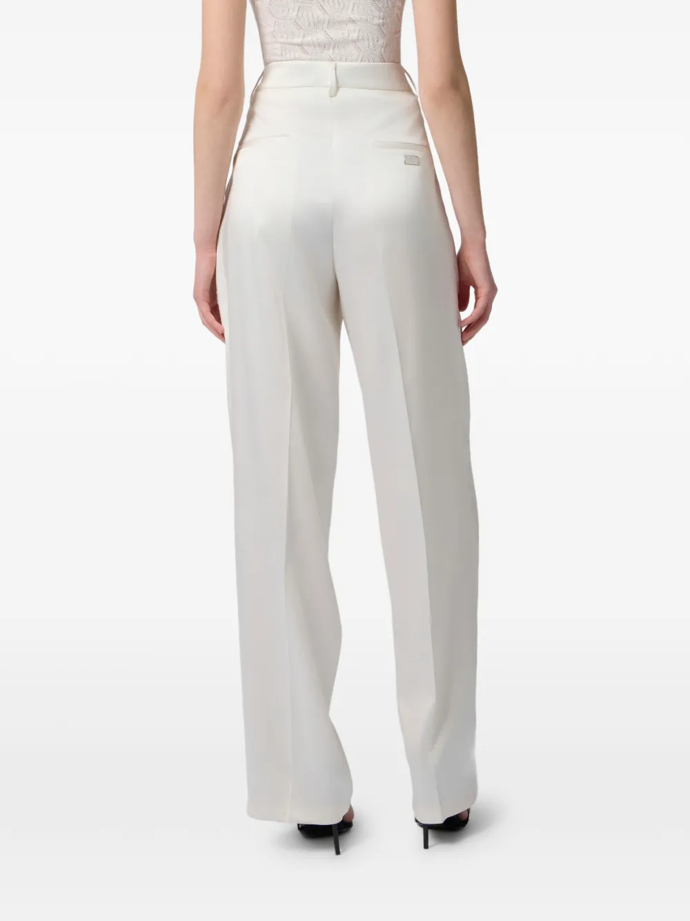 Philipp Plein Satijnen broek Wit