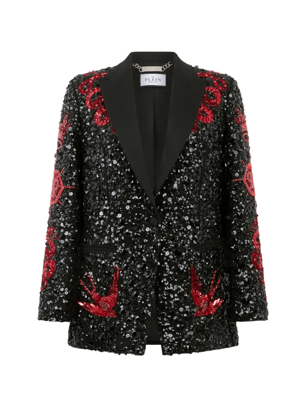 Philipp Plein sequin-embellished blazer - Black